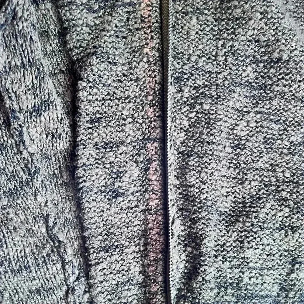 Jamison For Scoop NYC Green Marled Studded Zip Up Cardigan Sweater Size S - Picture 13 of 14